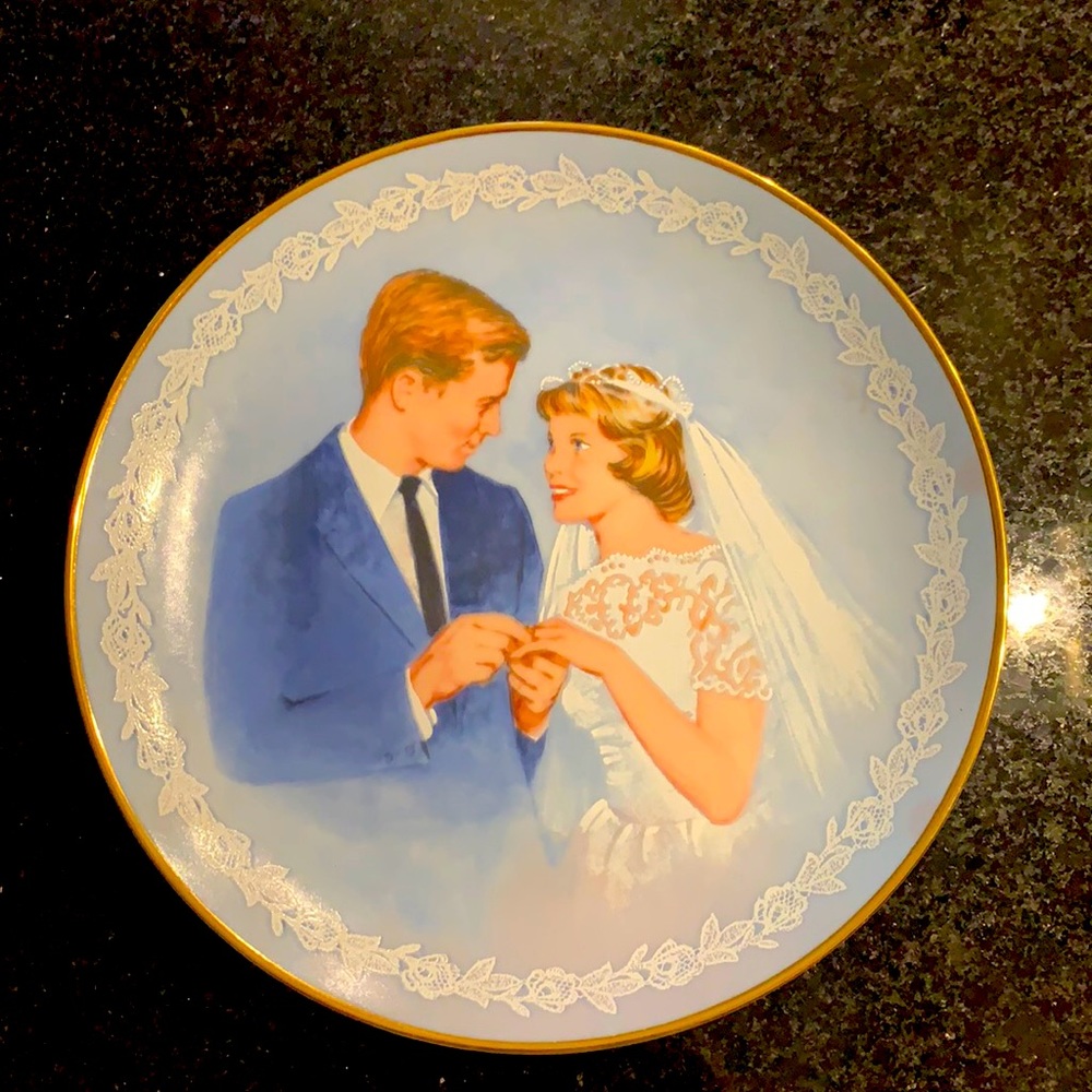 With This Ring inspired by Norman Rockwell Plate
